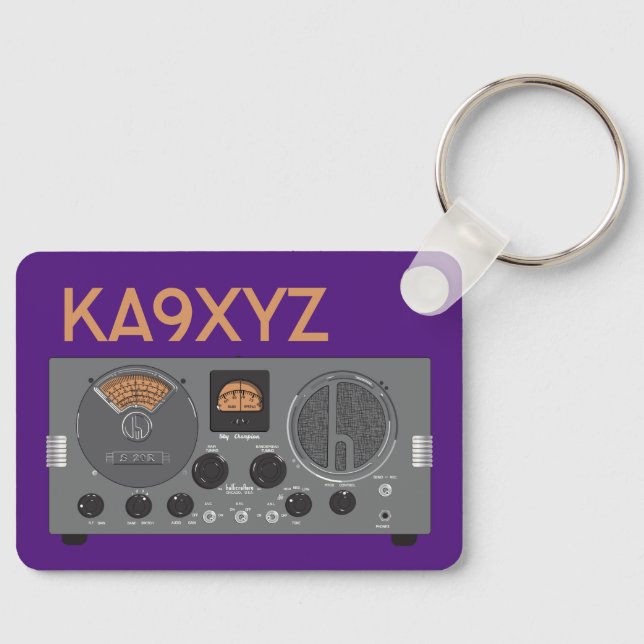 Llavero Receptor de radio Classic Hallicrafters S 20R (Anverso)