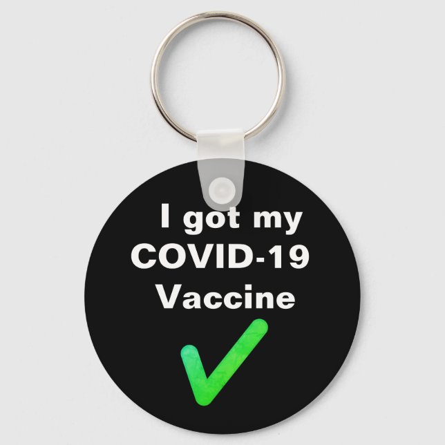Llavero Recibí mi vacuna COVID-19. Chapa (Anverso)