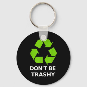 Llavero Reciclaje No es Basura Reciclaje Tierra Verde 