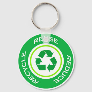 Llavero Reciclaje verde - Keychain