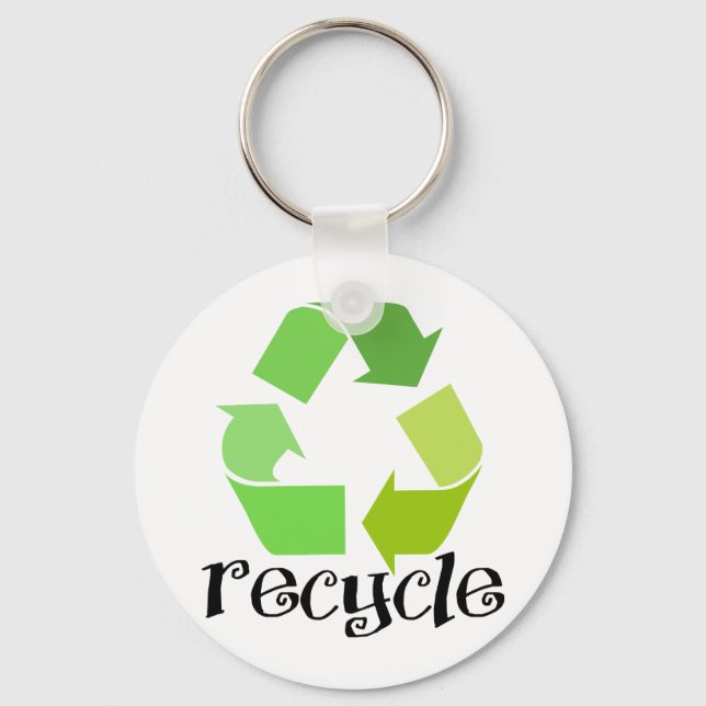 Llavero ¡Reciclar símbolo! (Anverso)