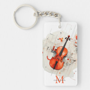 Llavero Recital de Música Moderna para Violín Monograma No