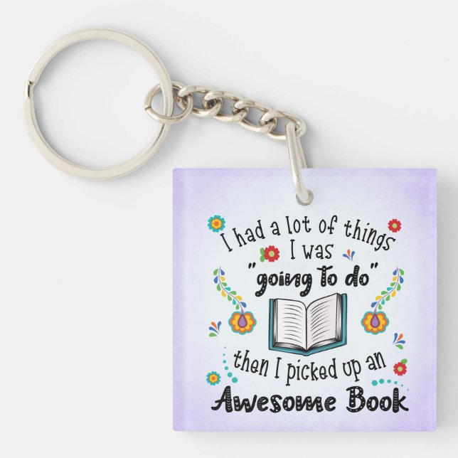 Llavero Recogí Un Libro Increíble (Frente)