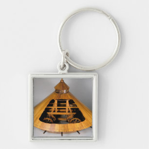 Llavero Reconstrucción modelo del diseño de da Vinci