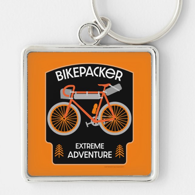 Llavero Recorrido en bicicleta de despegue en bicicleta (Frente)