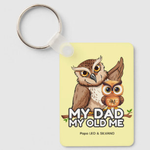 Llavero Rectangle Keychain : Mi papá mi viejo (amarillo)