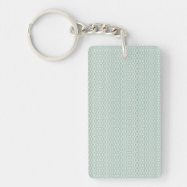 Llavero Rectangular | Diseño Menta Doble Cara