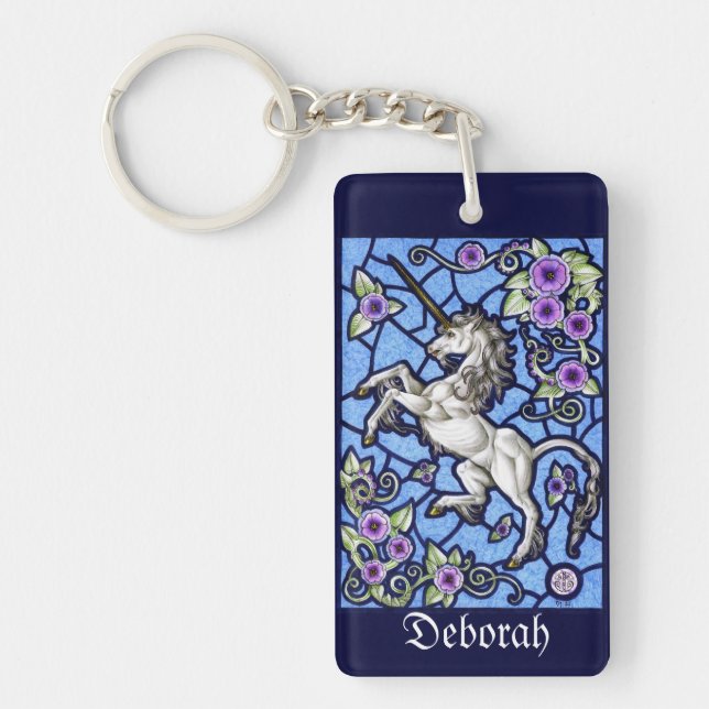 Llavero Rectángulo acrílico de la Keychain Virginsnowe (Frente)