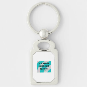 Llavero Rectángulo de inspiración Keychain Metalizado