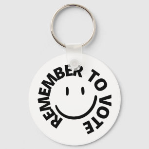LLAVERO RECUERDA VOTAR - EMOJI SONRIENTE