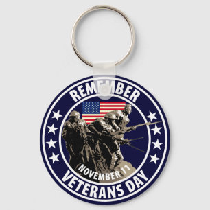 Llavero Recuerde el día de veteranos
