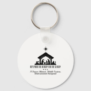 Llavero Recuerden La Razón De La Temporada De Tela Marrón