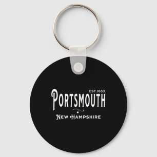 Llavero Recuerdo Antiguo Nh Visita Rtsmouth Nuevo Hampshir