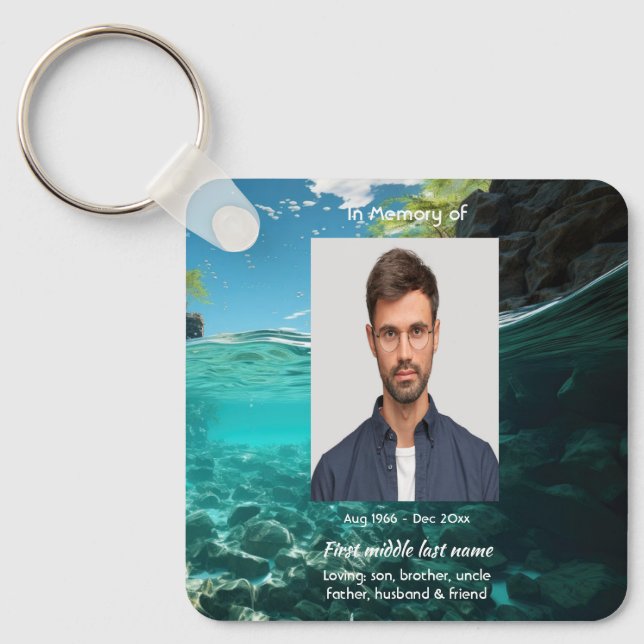 Llavero Recuerdo conmemorativo cristiano Buzo de buceo en  (Anverso)