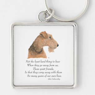 Llavero Recuerdo de Airedale, galés, Lakeland Terrier
