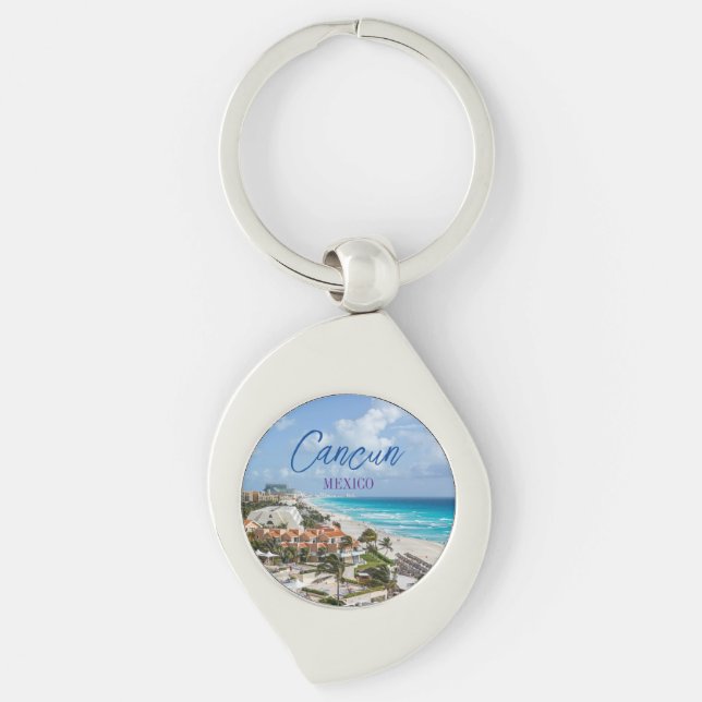 Llavero Recuerdo de Cancun México (Anverso)