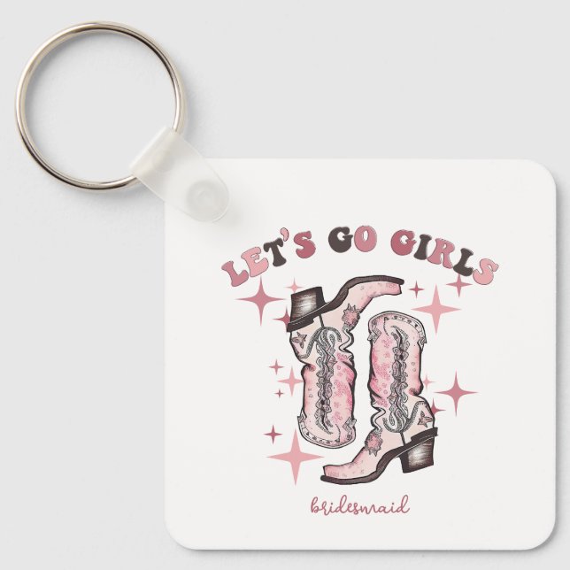 Llavero Recuerdo de Despedida de Soltera Vamos Chicas (Anverso)