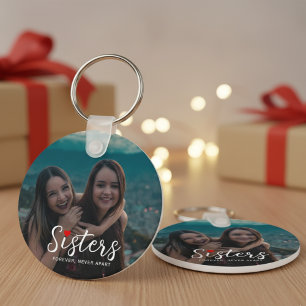 Llavero Recuerdo De Foto De Hermanas Conectadas En El Cora