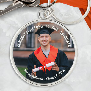 Llavero Recuerdo de foto y nombre de graduación