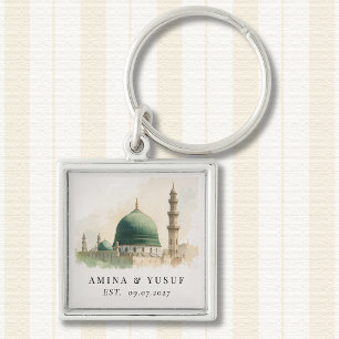 Llavero Recuerdo de Madinah Nombres de parejas de Masjid