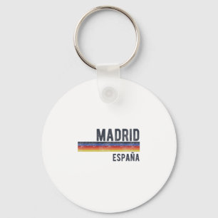 Llavero Recuerdo de Madrid España Silueta Men Women Españ