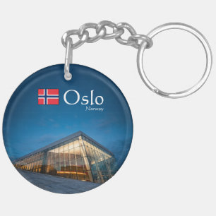 Llavero Recuerdo de Oslo Noruega