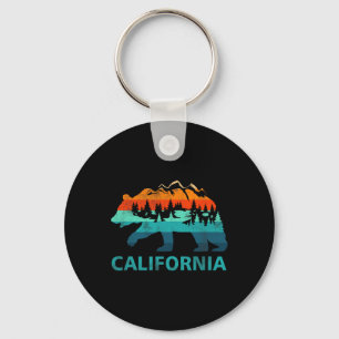 Llavero Recuerdo de oso de California vintage retro natura