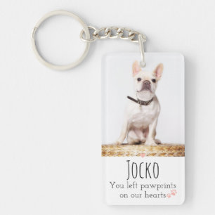 Llavero Recuerdo de pérdida de mascota memorial para perro