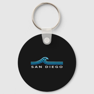 Llavero Recuerdo de San Diego California Olas Vintage Homb
