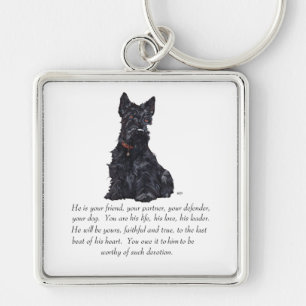 Llavero Recuerdo de Terrier Escocés - Perro MACHO