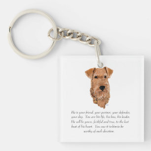 Llavero Recuerdo de Terrier Irlandés - Macho