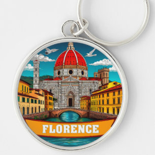 Llavero 🧲 Recuerdo de vacaciones en Florencia, Italia, de