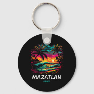 Llavero Recuerdo de vacaciones palmera Mazatlán