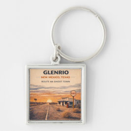 Llavero Recuerdo de viaje de Glenrio Route 66 Pueblo Fanta