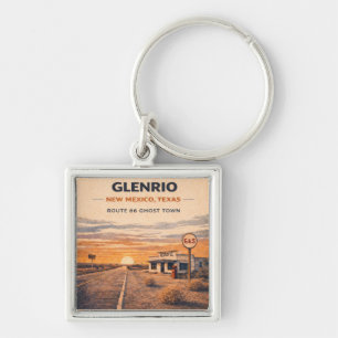 Llavero Recuerdo de viaje de Glenrio Route 66 Pueblo Fanta