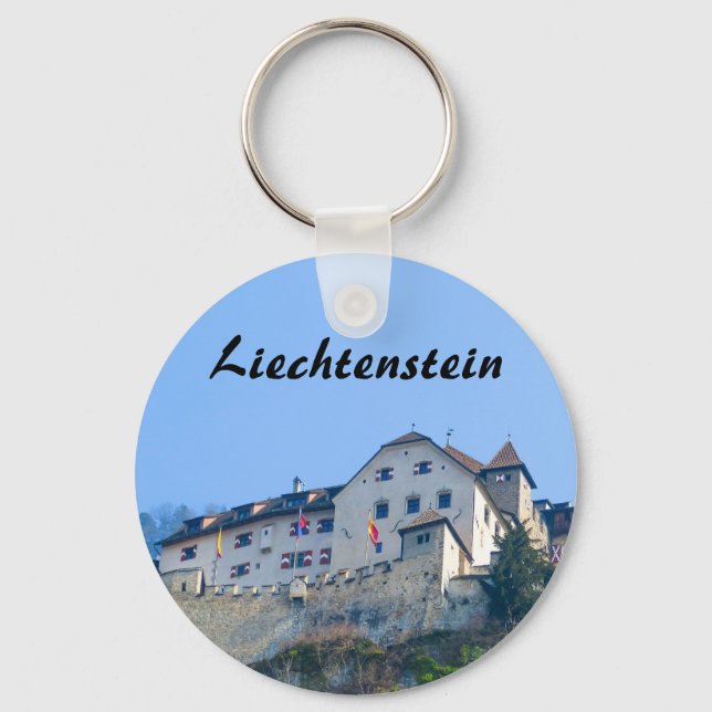 Llavero Recuerdo del castillo de Liechtenstein Vaduz (Anverso)