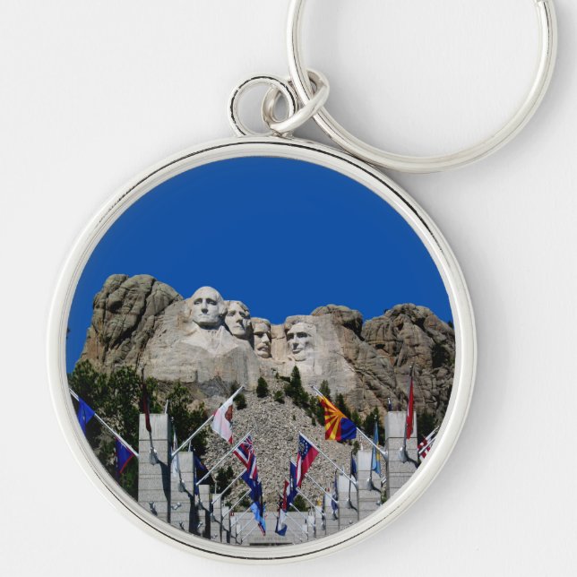 Llavero Recuerdo del Mt Rushmore del personalizable (Frente)
