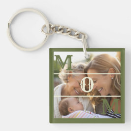 Llavero Recuerdo Minimalista de Mamá con Foto Personalizad