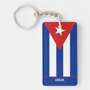 Llavero Recuerdo patriótico de la bandera cubana