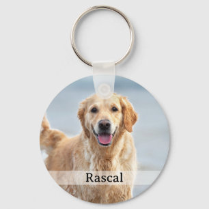 Llavero Recuerdo personalizado de 2 fotos de mascota para