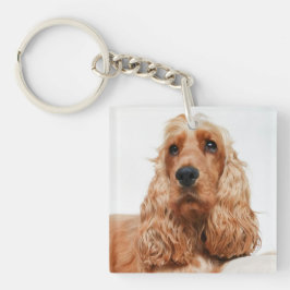 Llavero Recuerdo personalizado de perro mascota con foto