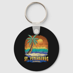 Llavero Recuerdo perturbado de San Petersburgo Florida Vin