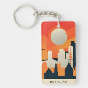 Llavero recuerdo retro de viaje vintage Dortmund Alemania