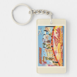 Llavero Recuerdo viejo del viaje del vintage de Pensacola