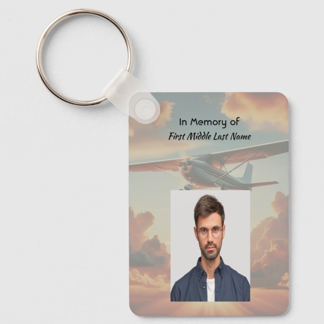 Llavero Recuerdos conmemorativos cristianos Avión piloto A (Anverso)