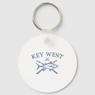 Llavero Recuerdos de Key West Florida Pesca Vintage