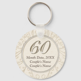 Llavero Recuerdos personalizados baratos para 60º aniversa