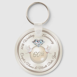 Llavero Recuerdos personalizados para la fiesta del 60º an