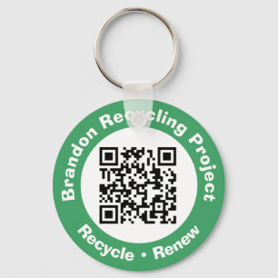Llavero Recycling Project QR Code Recycle & Renew.