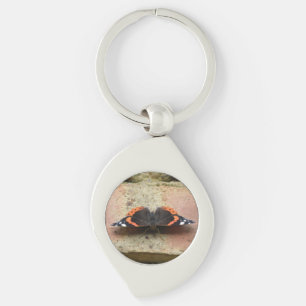 Llavero Red Admiral Butterfly Keychain